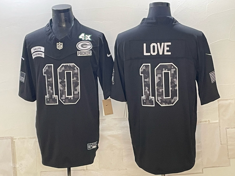 Men Green Bay Packers #10 Love black 2026 Nike NFL Jersey 1015002